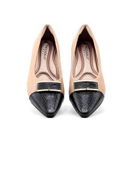 Sapato Piccadilly Maxi Salto Baixo Nude