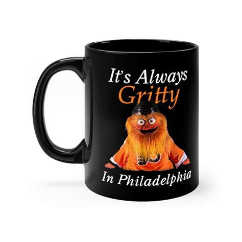Gritty Mascot Philadelphia Flyers Mug Coffee Black Mug 11oz Etsy