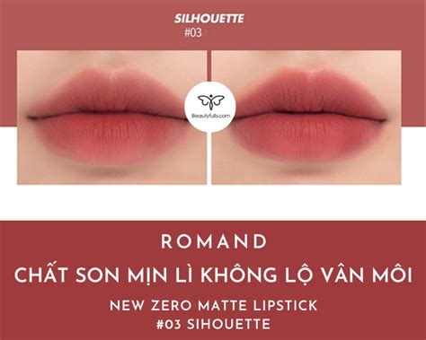 Son Romand 03 Silhouette Màu Đỏ Hồng Đất Đẹp Hot Nhất