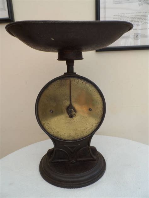 Vintage Set Of Salters Brass Faced Cast Iron Scales To Weigh Etsy Uk