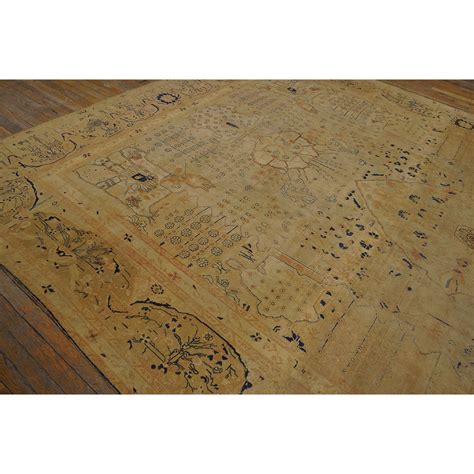 19th Century Persian Mohtasham Kashan Carpet Antique Rug Studio