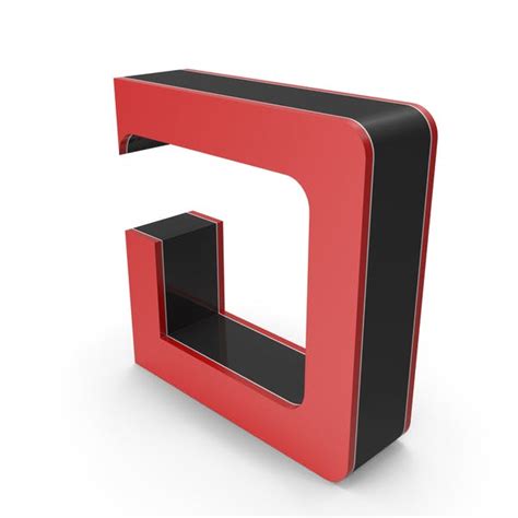 Alphabet Letter D Red Black By Pixelsquid360 On Envato Elements