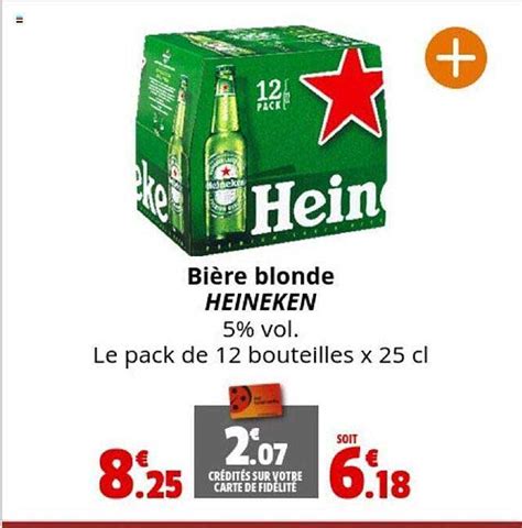 Promo Bi Re Blonde Heineken Chez Coccinelle Supermarch Icatalogue Fr