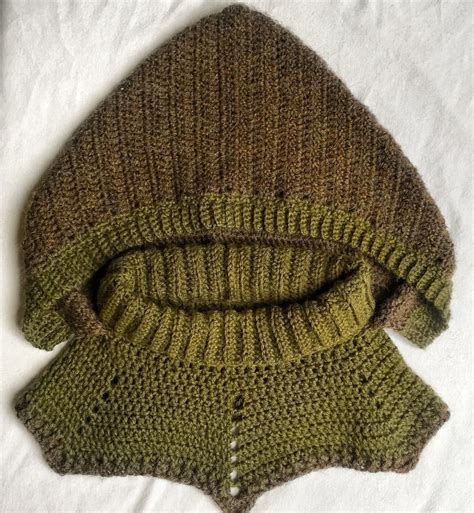 The Archers Hood Crochet Pdf Pattern Tutorial Hooded Cowl Fall Winter