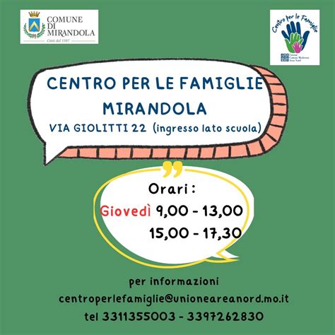 CENTRO PER LE FAMIGLIE LE INIZIATIVE IN PROGRAMMA PER FEBBRAIO E MARZO