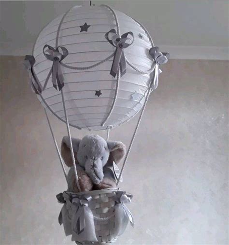 Jungle Theme Hot Air Balloon Nursery Lamp Shade Craft Foam Leaves Toys Not Included Etsy
