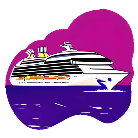 Cruise Ship Outline Graphic · Creative Fabrica