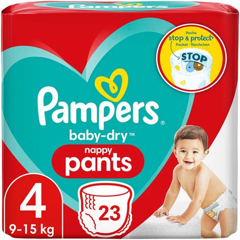 Pampers Baby Dry Nappy Pants Size 4 X 23 Pack Wilko