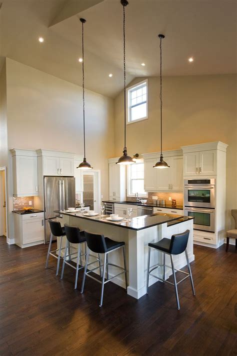 Magnificent Lighting Ideas For High Ceilings | Kitchen ceiling lights ...