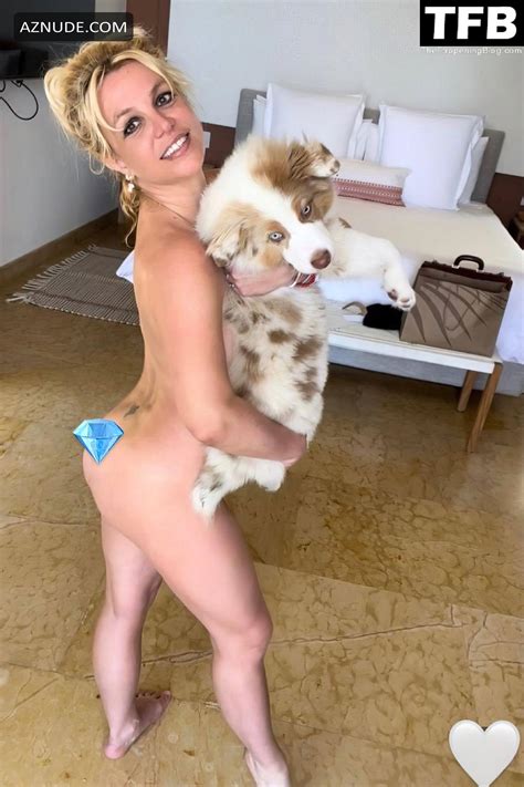 Britney Spears Poses Naked Showcasing Her Ass With Her Pooch On Social Media Aznude