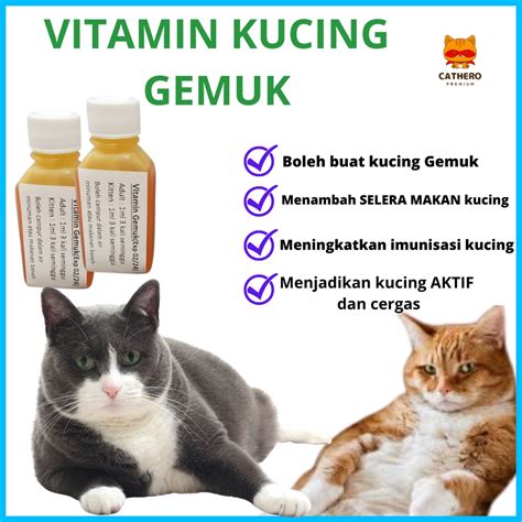 CATHERO Vitamin Kucing Gemuk Sihat MULTI VITAMIN Untuk Selera Makan