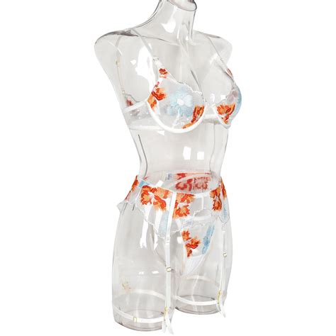 Ruiyi Floral Embroidery Lingerie Woman Sexy G String Lingerie Bodysuits Womens Sexy Underwear