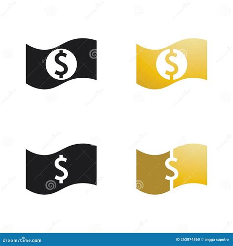 Money Logo And Icon Design Vector Illustration Stock Illustration