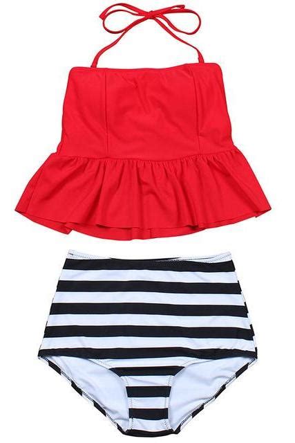 Solid Color White Print Bikini Swimwear Suit EW DS On Luulla