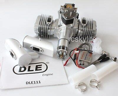 Dle Cc Rc Model Airplane Petrol Gas Engine Motor With Mufflers Ebay