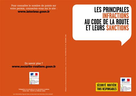 SOLUTION Les Principales Infractions Au Code De La Route Et Leurs