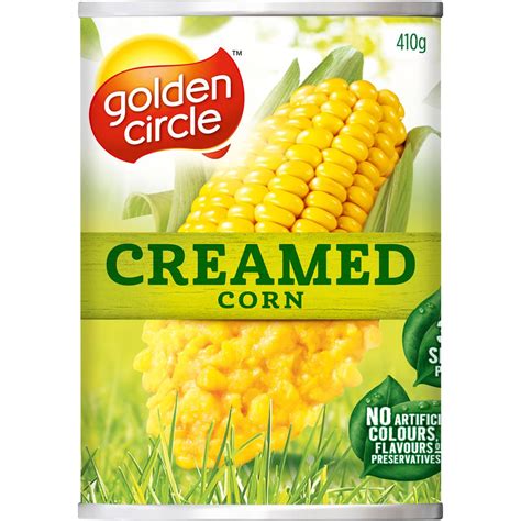 Calories In Golden Circle Canned Vegetables Creamed Tin Corn Cans Calcount