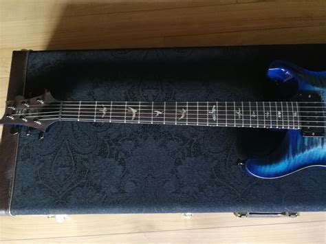 Prs Prs Custom 24 Wood Library Ltd Ed 2017 Charcol Blueburst Whit
