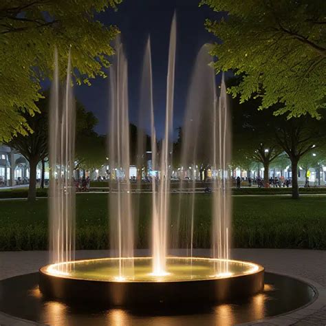 sparkling spectacles innovative lighting  fountain design