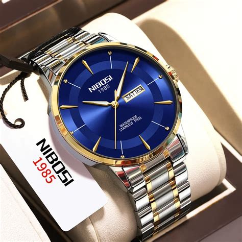 Nibosi Quartz Watch For Men Sports Top Luxury Male Waterproof Luminous