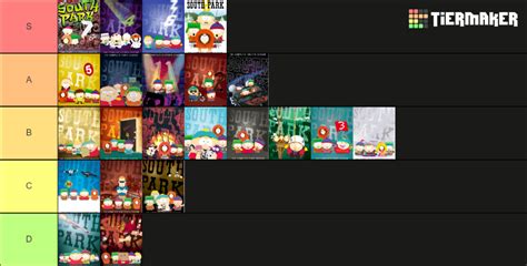 Every season of south Park ranked in order (Tier list) : r/southpark