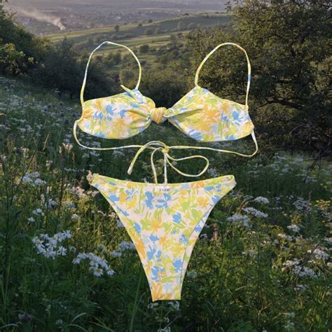 Jeune Bikini Jardin Textures Shopee Malaysia