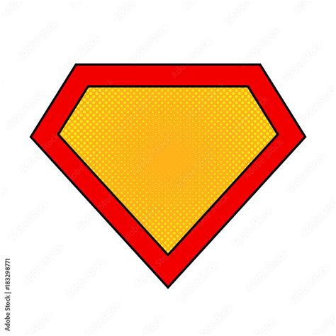 Superhero logo. Vector illustration. Stock Vector | Adobe Stock