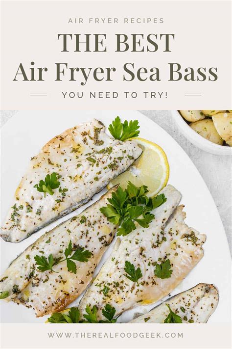 Air Fryer Sea Bass Fillets (Cooks in 6 Minutes!) | The Real Food Geek