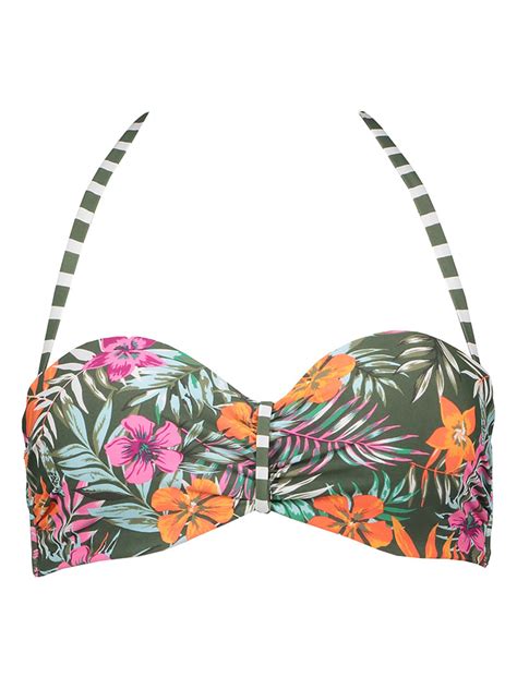 Venice Beach Bikini Oberteil Summer In Oliv Orange Pink G Nstig Kaufen Limango