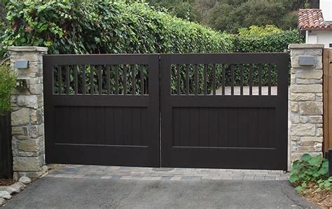 Hand Made Exterior Wood Gates By Adney And Sons Fine Woodworking