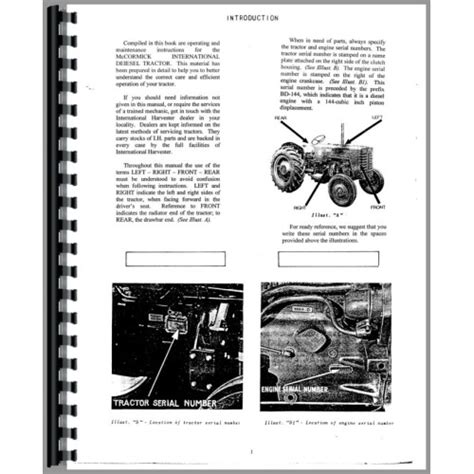 International Harvester B 250 Tractor Operators Manual