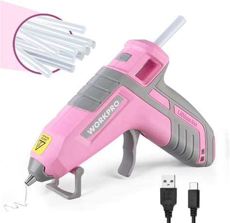 Amazon Workpro V Cordless Hot Glue Gun Upgrade Fast Preheating Smart Power Off Usb