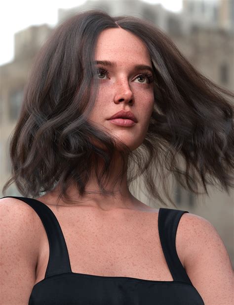 Dforce Strand Based Summer Style Wavy Long Bob Hair For Genesis Daz D