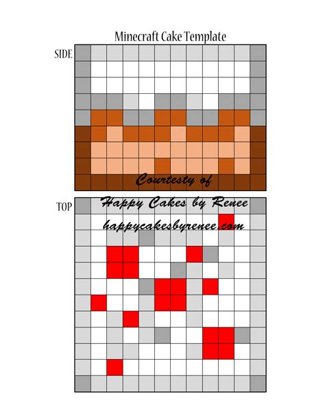 Minecraft Cake Template.pdf - Google Drive | Minecraft cake, Cake ...