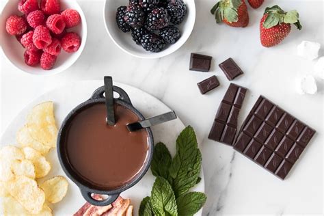Dark Chocolate Fondue For Two Chef Sous Chef