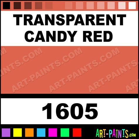 Transparent Candy Red Model Acrylic Paints - 1605 - Transparent Candy ...