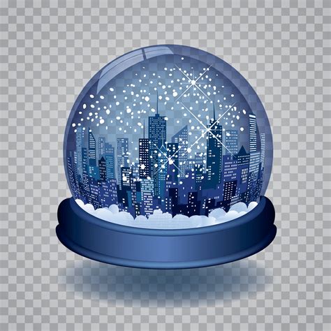 blue snow globe - The Three Tomatoes
