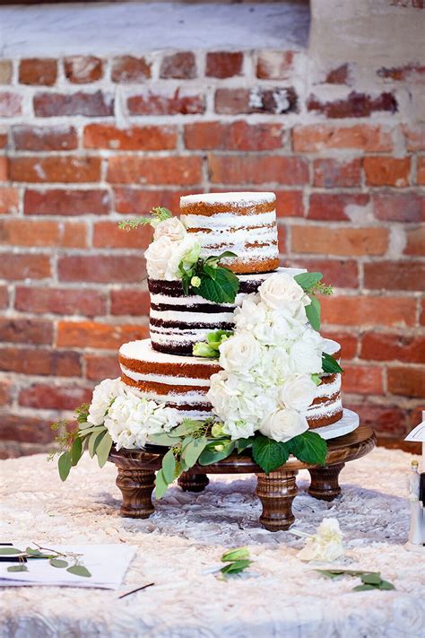 Naked Cake With Fresh Flowers