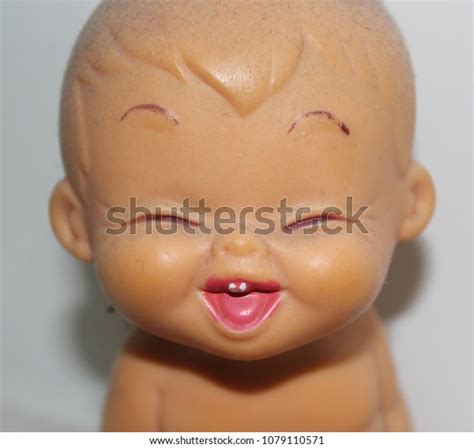 Naked Baby Doll Happy Face Laughing Stock Photo 1079110571 Shutterstock