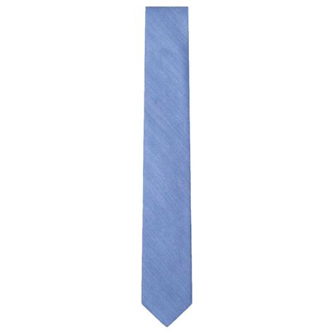 Hackett Chambray Solid Tie Blue Dressinn