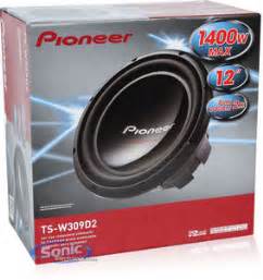 Pioneer TS-W309D2 (TSW309D2) 12" Dual 2 Ohm Champion Subwoofer