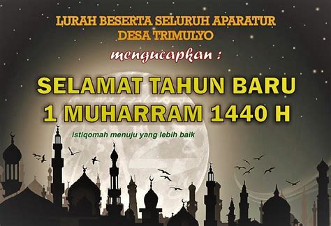 Selamat Tahun Baru 1 Muharram 1440 H Website Kalurahan Trimulyo