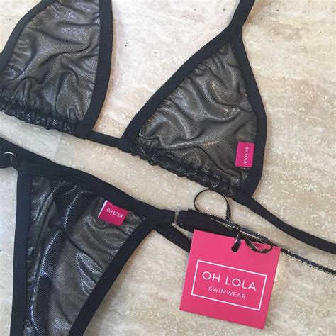 Silver Pleasure Micro Bikini Cute And Shimmering Swimsuit