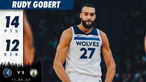 Rudy Gobert Drops Another DOUBLE DOUBLE In W Over Boston Celtics 11