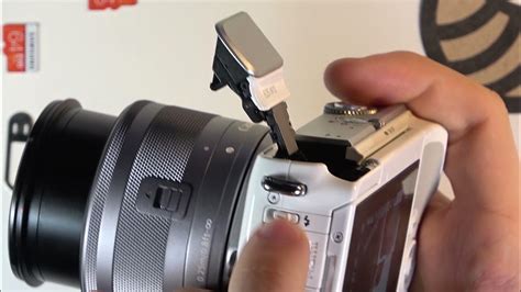Как открыть и закрыть вспышку на Canon EOS M10 / Использовать вспышку ...
