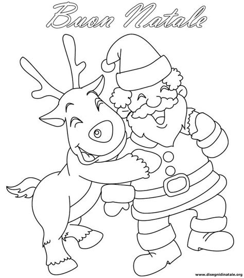 Disegni Da Colorare Renne Di Babbo Natale Images And Photos Finder