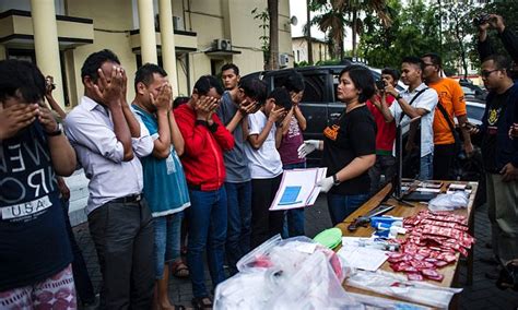 Indonesian Men Face Years Jail For Holding Gay Party Daily Mail Online