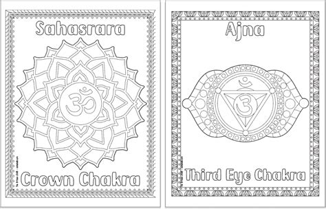 Free Printable Chakra Coloring Pages - The Artisan Life