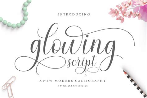 Glowing Script 945795 Calligraphy Font Bundles