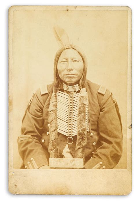 Bonhams Lakotacrow King D1884 Albumen Print Cabinet Card Waist